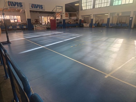 Nuovo pavimento sportivo al Palasport Biviano 1