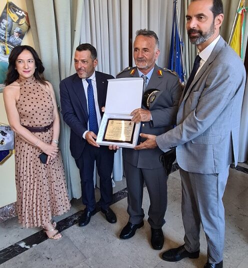 Encomio della Città Metropolitana e del Comune di Malfa a Elio Benenati