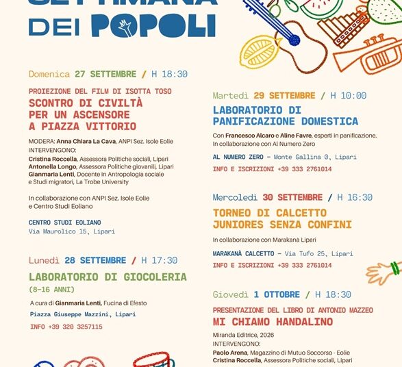 Festa dei Popoli a Lipari, il Mediterraneo che unisce