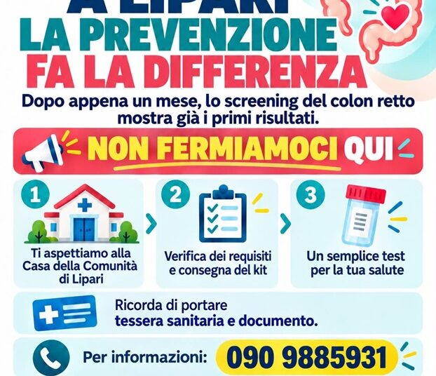 Lipari, lo screening del colon-retto dà i primi risultati: la prevenzione è fondamentale