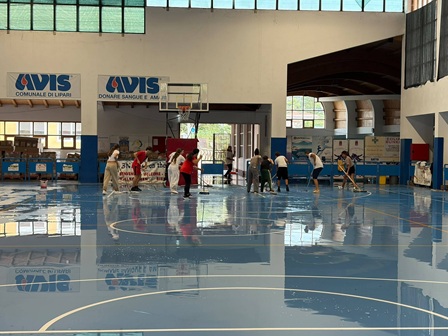 Palabiviano allagato, la famiglia Basket Eolie si rimbocca le maniche
